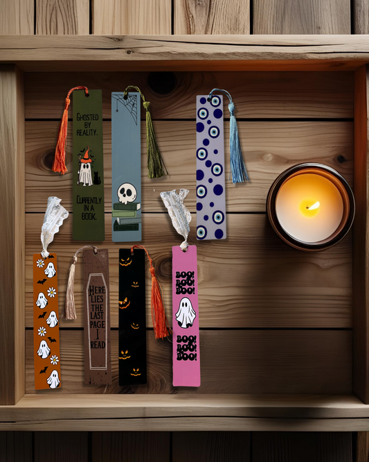Seasonal Sneak Peek|Handmade Hardboard Halloween Fall Bookmark| Handmade Gifts for Book Lovers & Readers