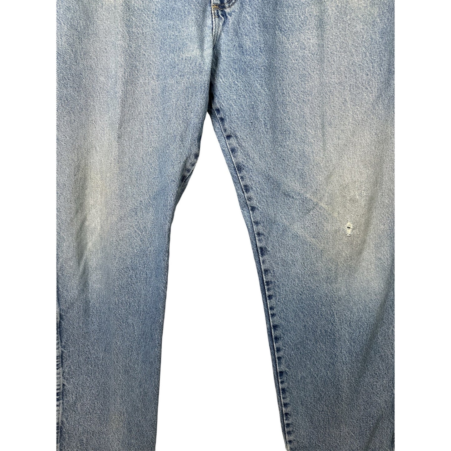 Men’s Wrangler Light Wash ‘Regular Fit’ Blue Jeans Denim Size 40x30