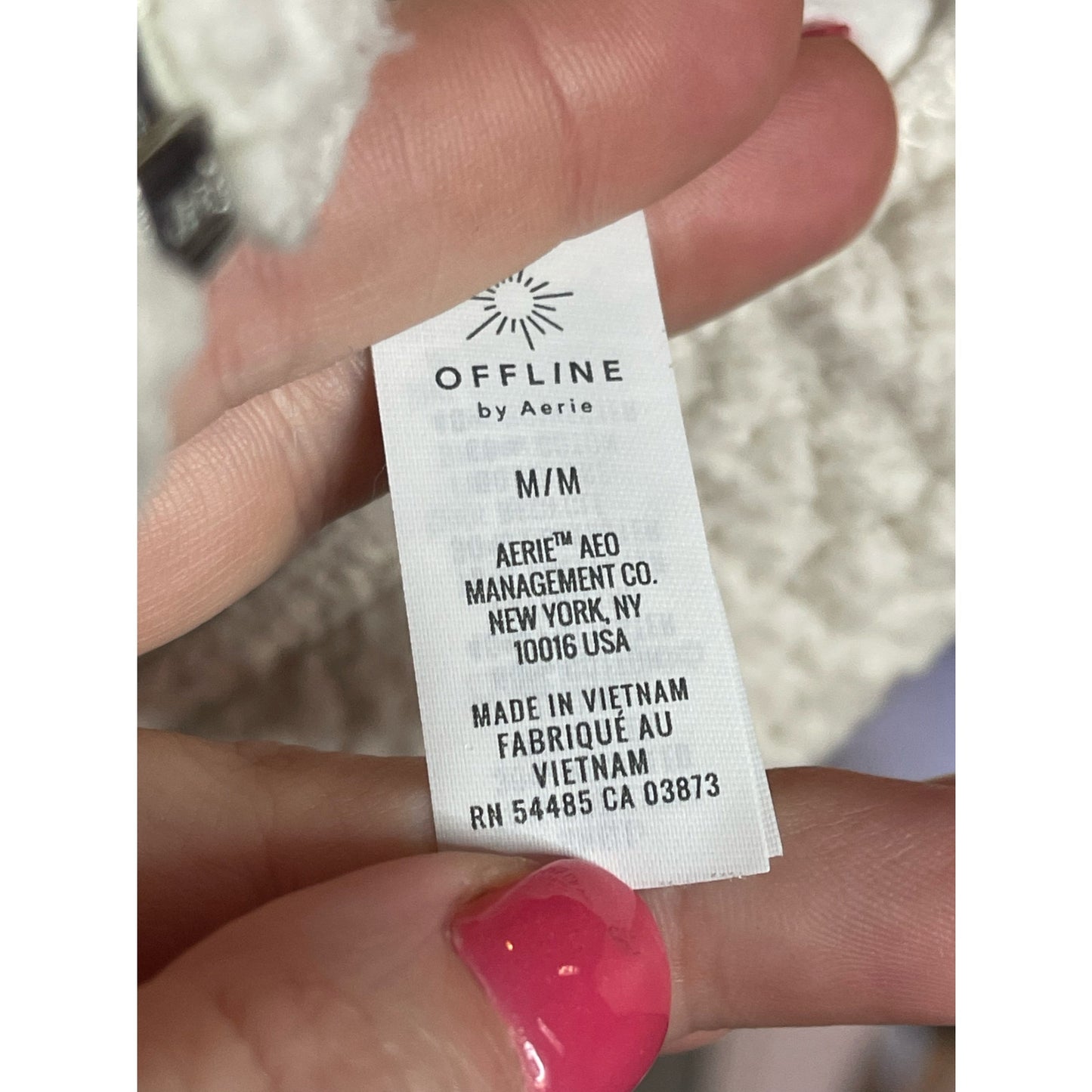 Offline By Aerie White Sherpa Zip Up Hooded Oversized Poncho Cape Size Medium