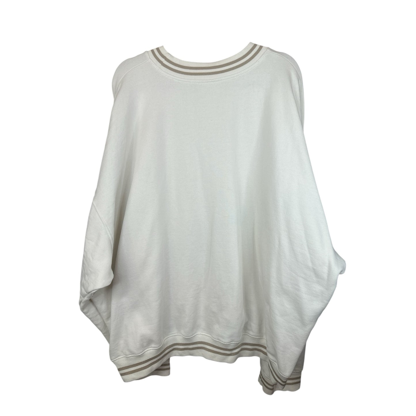 Taylor Swift ‘Tortured Poets Department’ Cream Beige Crewneck Pullover Size 3XL