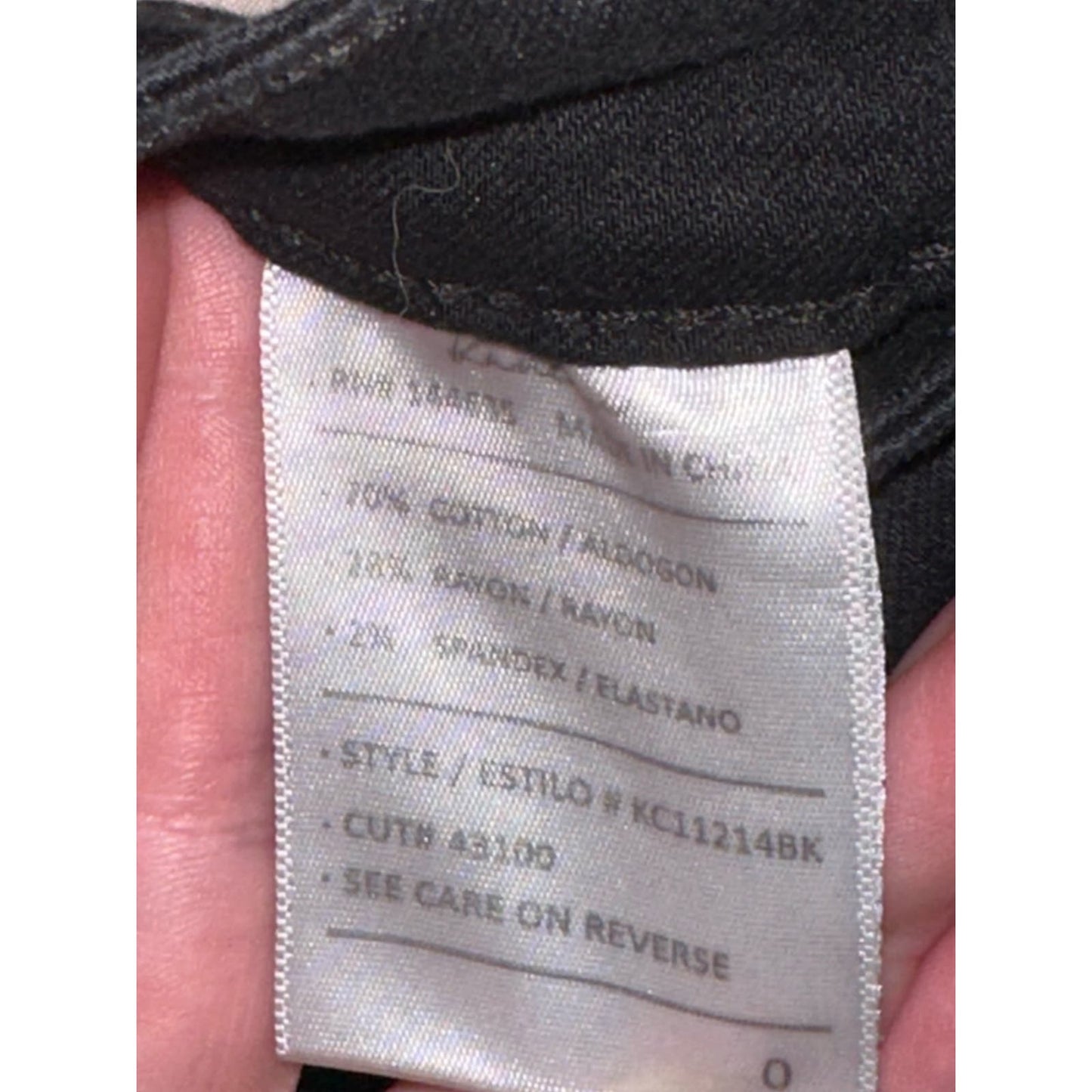 Kancan Black Mid Rise Skinny Signature Denim Jeans Size 0