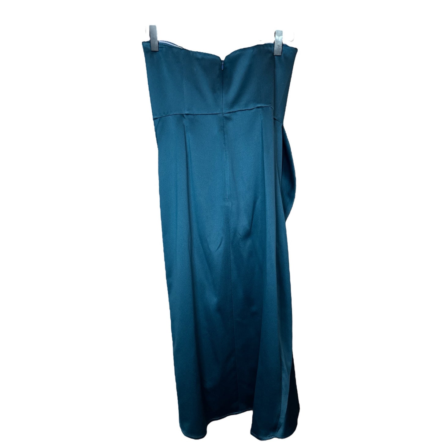 Lovers + Friends 'Melina Midi' Strapless Turquise Slit Bodycon Dress Size XS