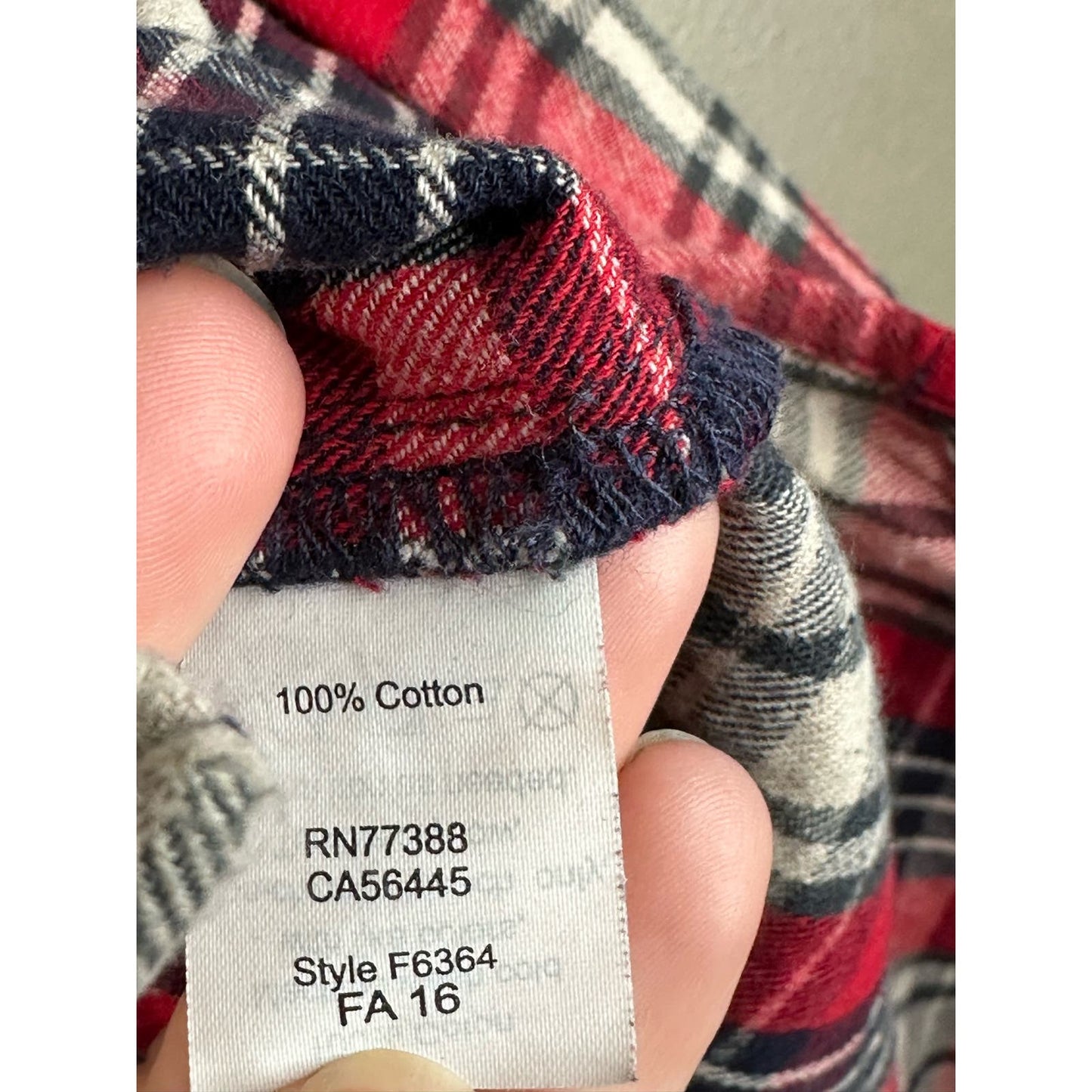 Madewell Red Blue White Plaid Button Down Long Sleeve Oversized Flannel Size XS