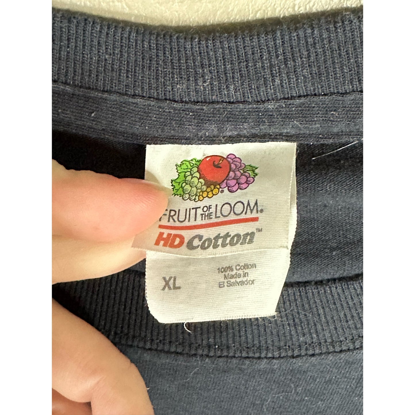Vintage Fruit of The Loom Patriotic  ‘American Wild’ Black Graphic Tee Size XL