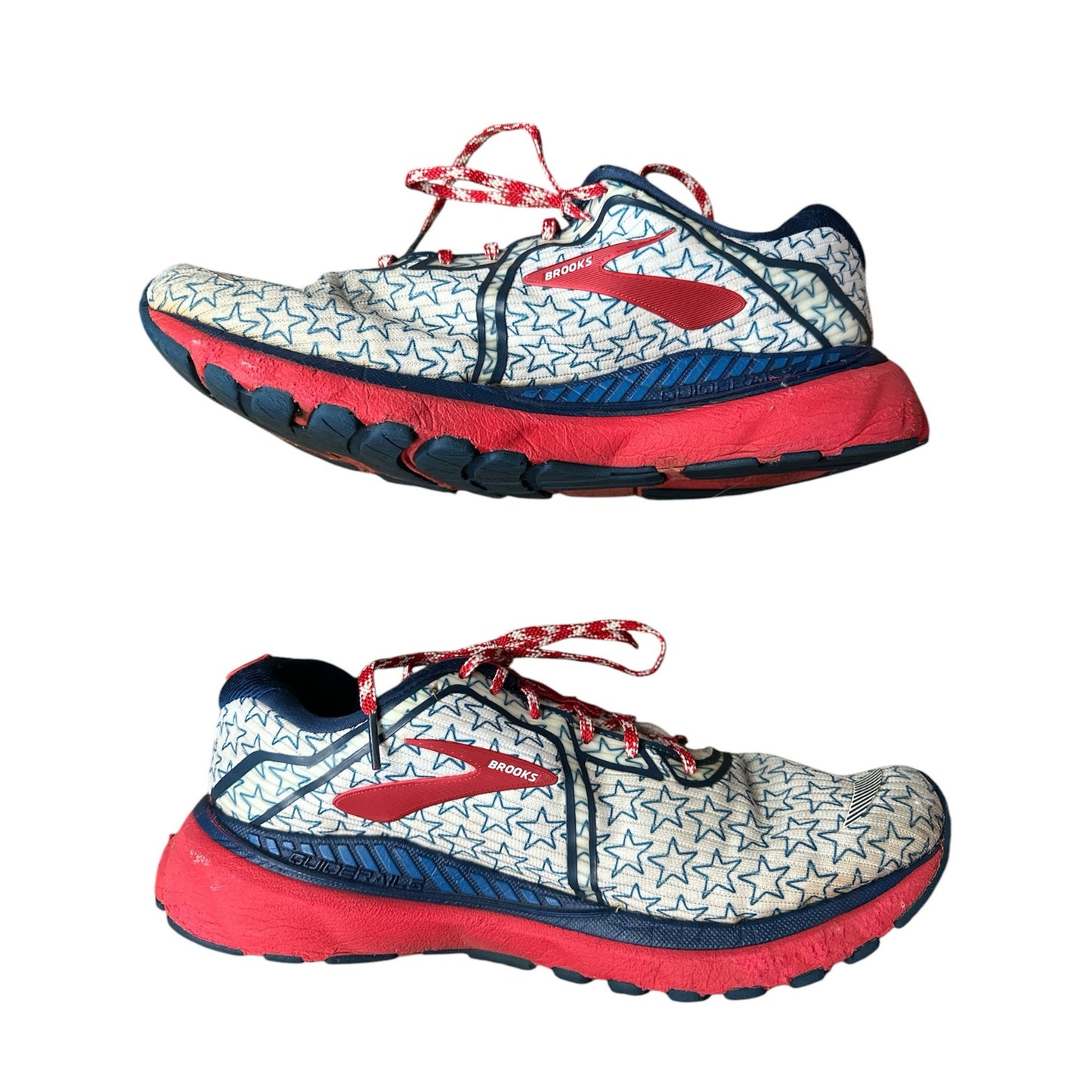 Women’s Brooks Adrenaline GTS 20 USA Stars Patriotic Athletic Sneakers Size 11.5