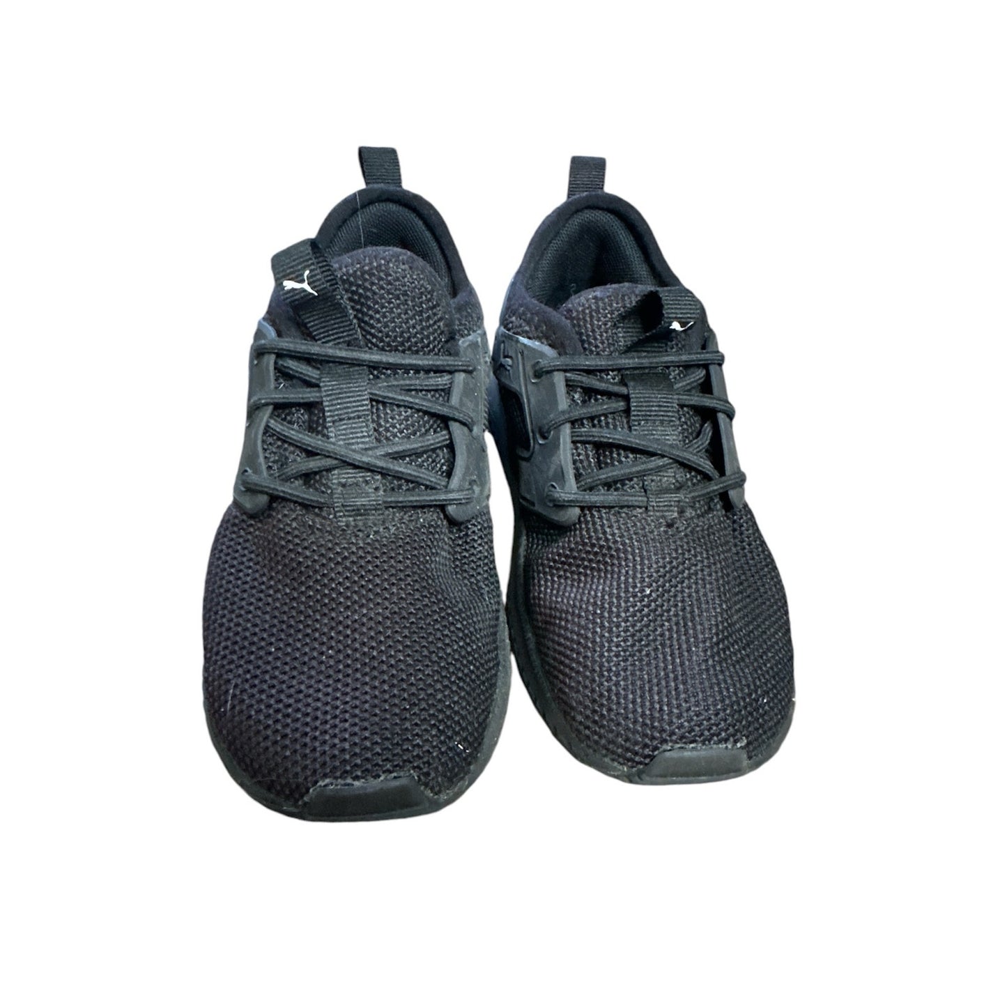 Boy’s Puma Pacer Next Excel Black Elastic Lace Up Low Top Athletic Shoes Size 9