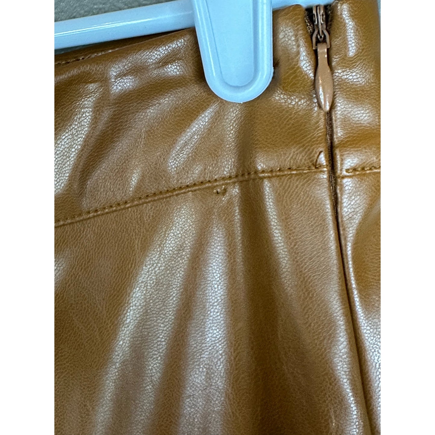NWT Princess Polly Brown Vegan Leather ‘Braden’ Flare Bootcut Pants Size 8