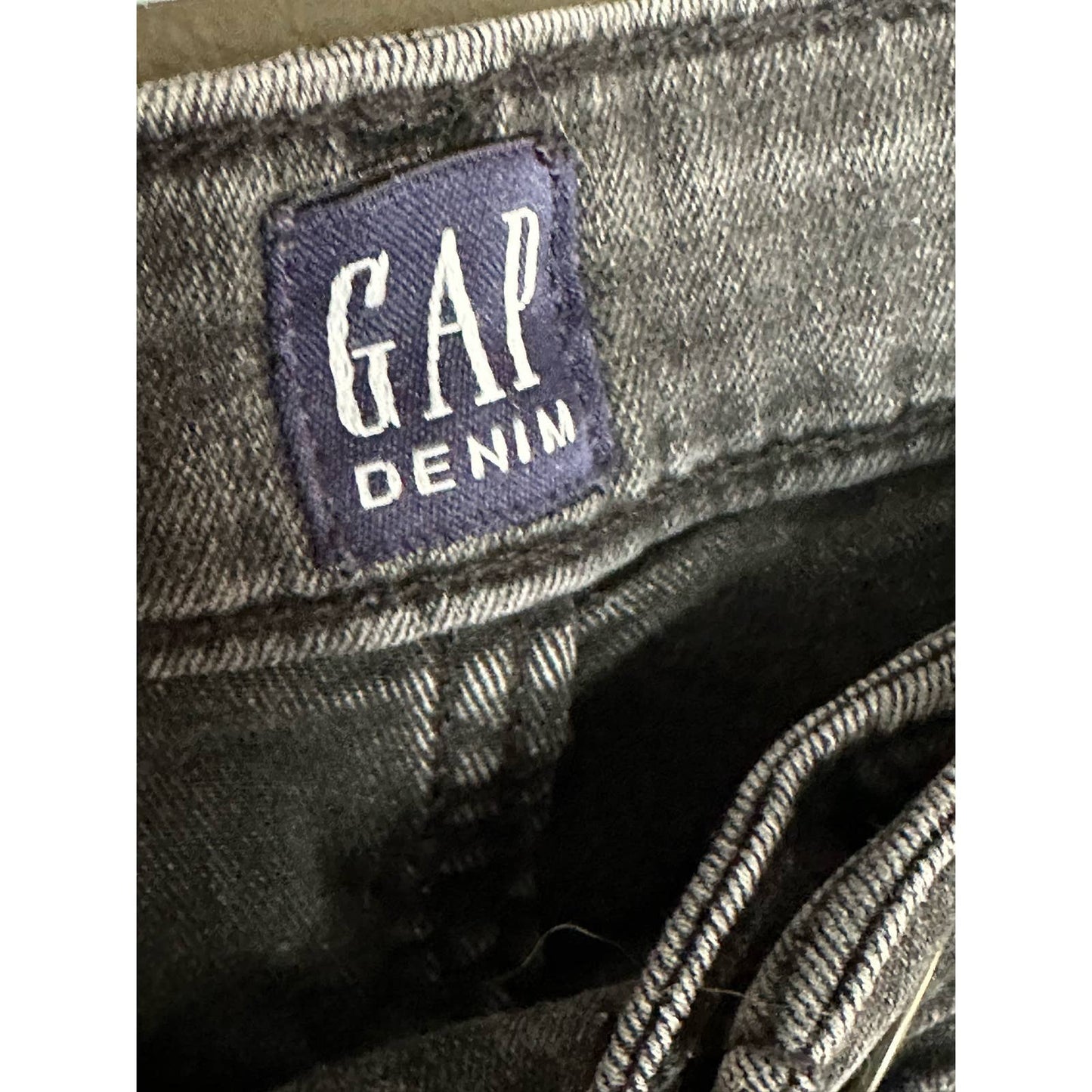 Gap Denim Black Raw Hem Denim Legging Jeans Size 31