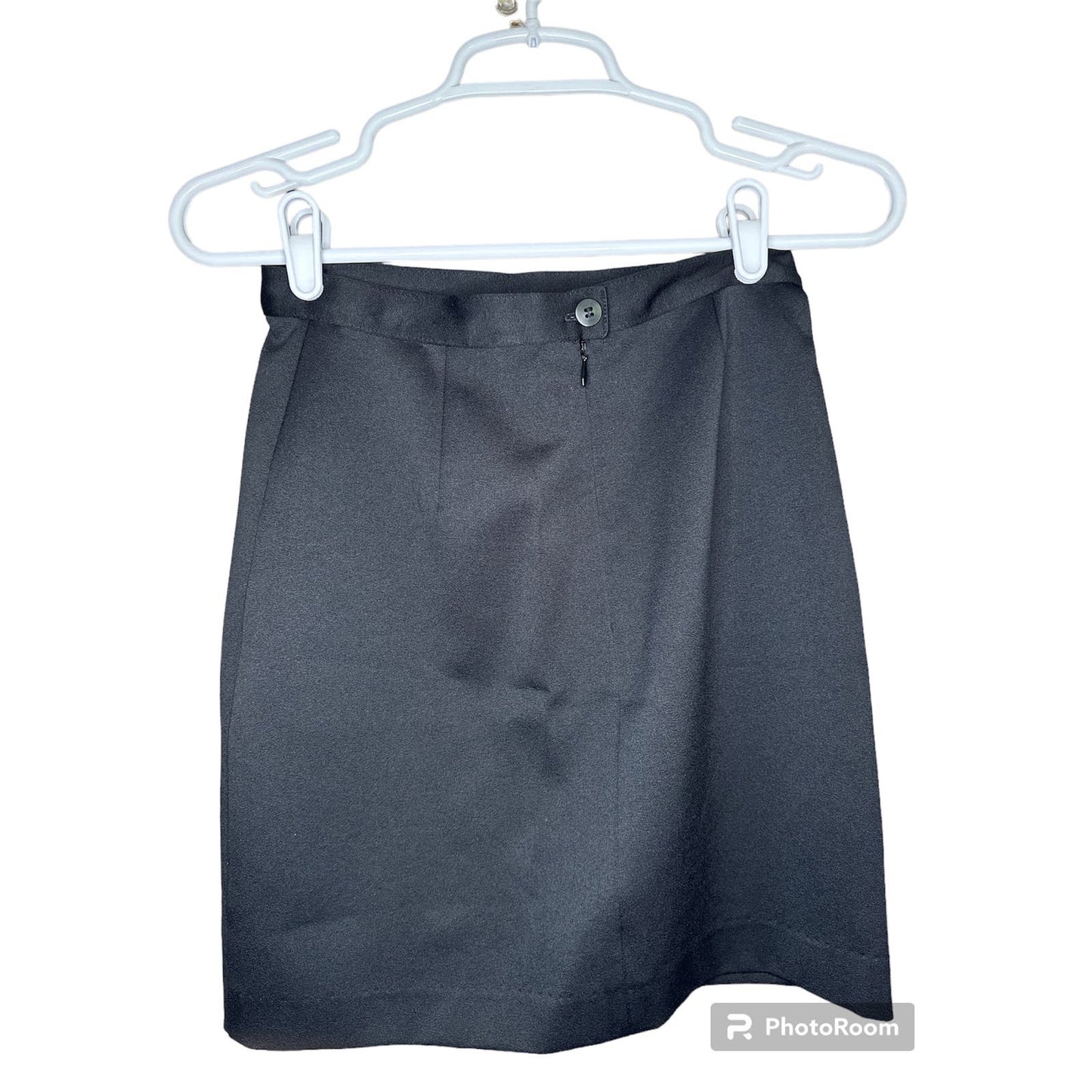 BCBG Maxazria Collection Made in USA Black Pencil Straight Officer Skirt Size 2