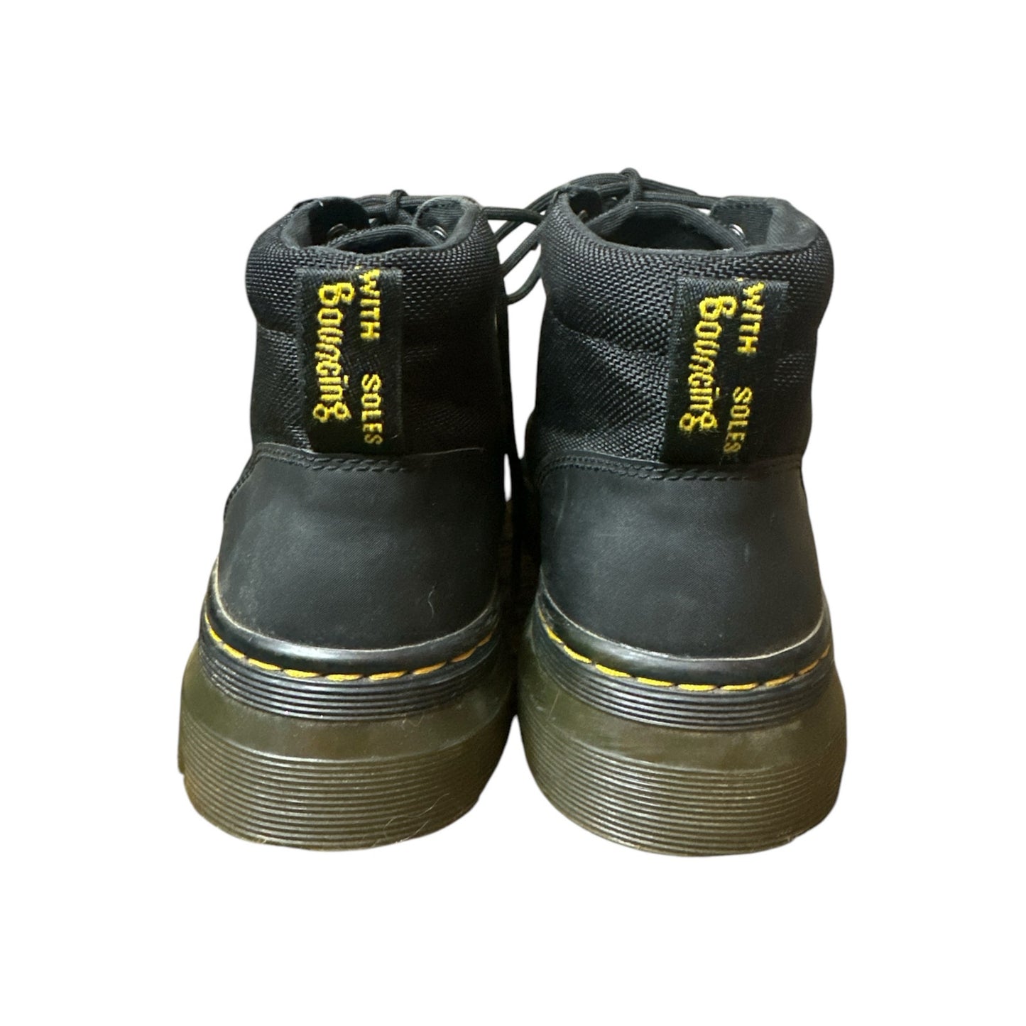 Dr. Marten’s Men’s Black Woven ‘Bonny’ Poly Casual Lace Up Combat Boots Size 5