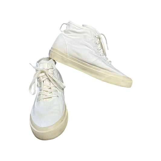 Everlane White Canvas High Tops Lace Up Sneakers Size Women’s 8
