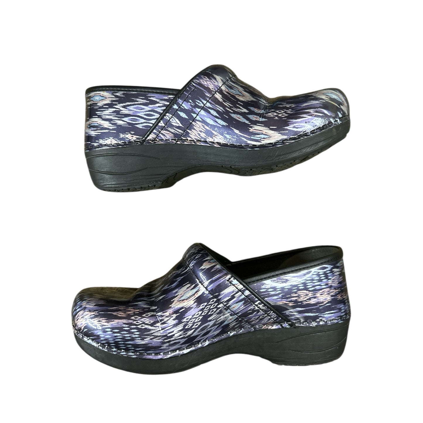 Dansko XP 2.0 Slip-On Metallic Grey Blue Professional Comfort Clogs Size 39