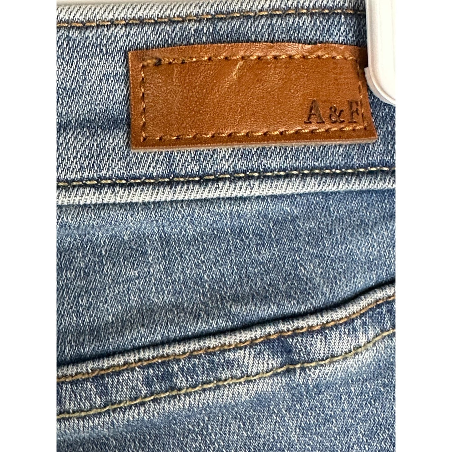 Abercrombie & Fitch Distressed Simone High Rise Ankle Blue Jeans Size 27/4S