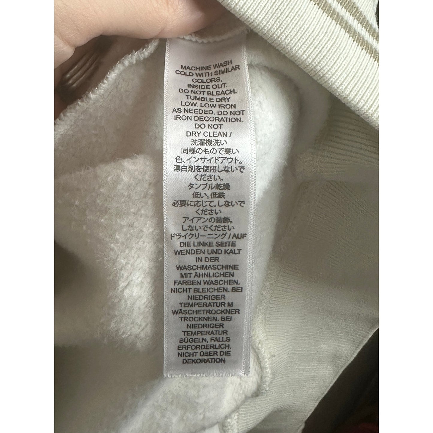 Taylor Swift ‘Tortured Poets Department’ Cream Beige Crewneck Pullover Size 3XL