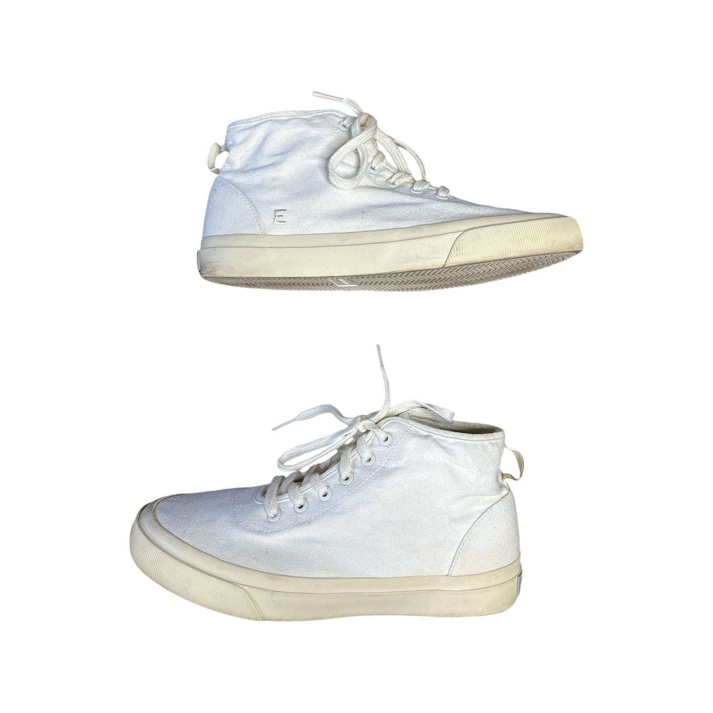 Everlane White Canvas High Tops Lace Up Sneakers Size Women’s 8