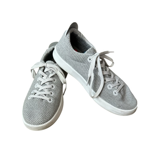 Men’s Allbirds Tree Pipers Luna Grey White Lightweight Lace Up Sneaker Size 10
