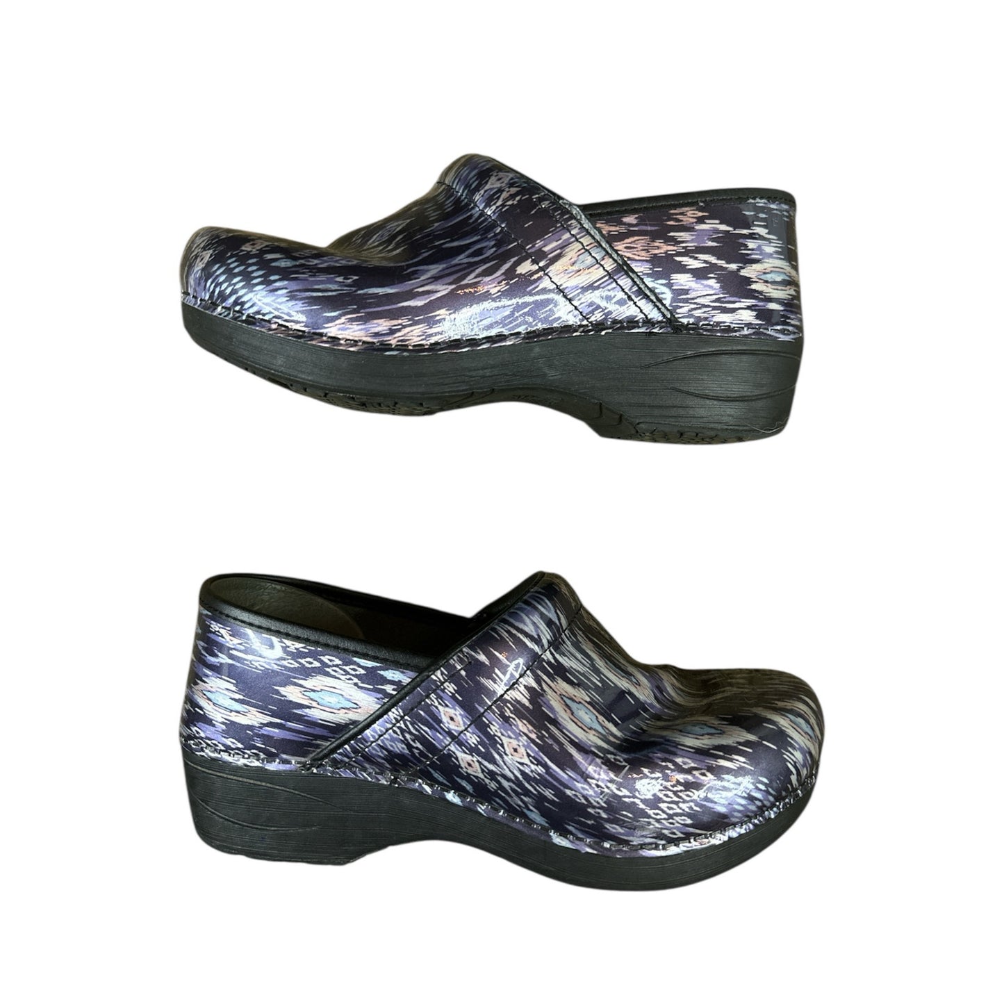 Dansko XP 2.0 Slip-On Metallic Grey Blue Professional Comfort Clogs Size 39