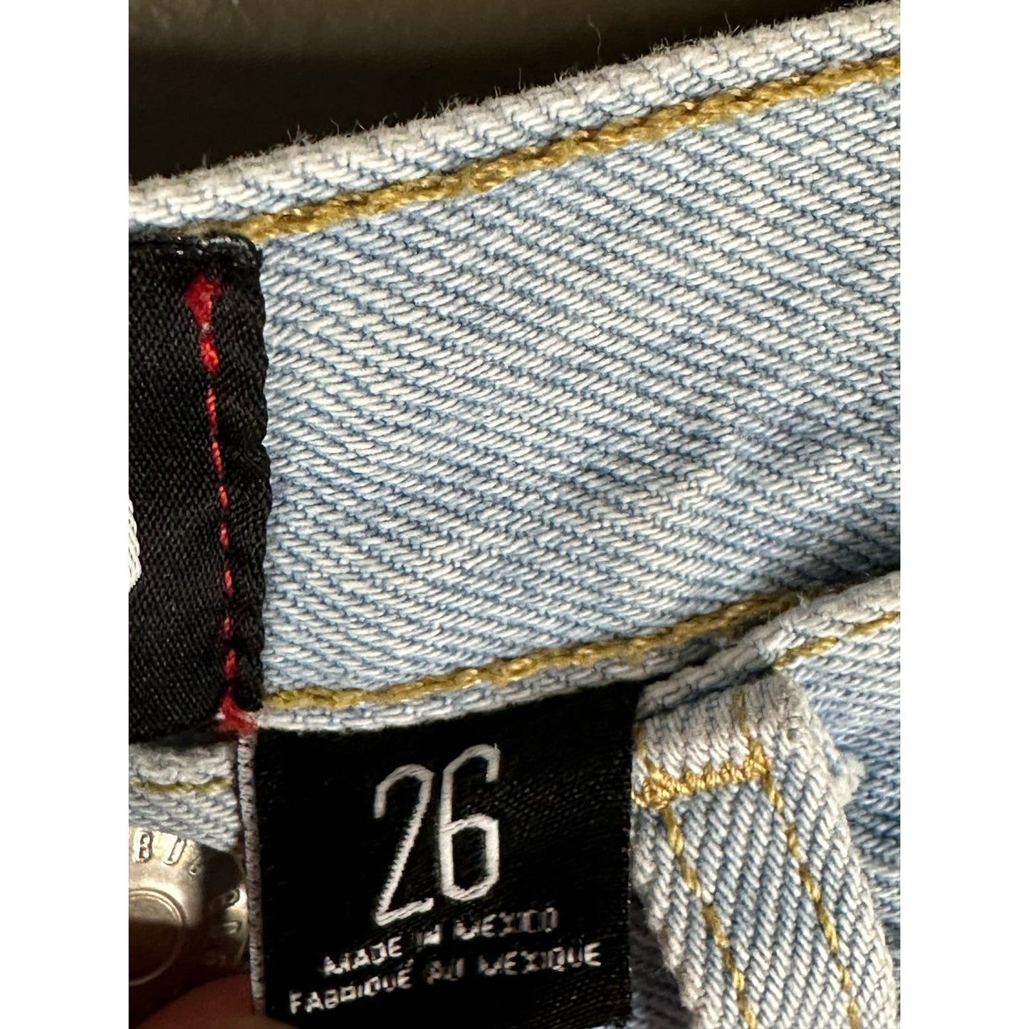BDG Distressed Button Fly Light Wash Jeans Slim Straight Size 26