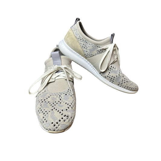 Women’s Cole Haan Studiogrand Lace Up Knitted/ Woven Beige Shoes Size 8