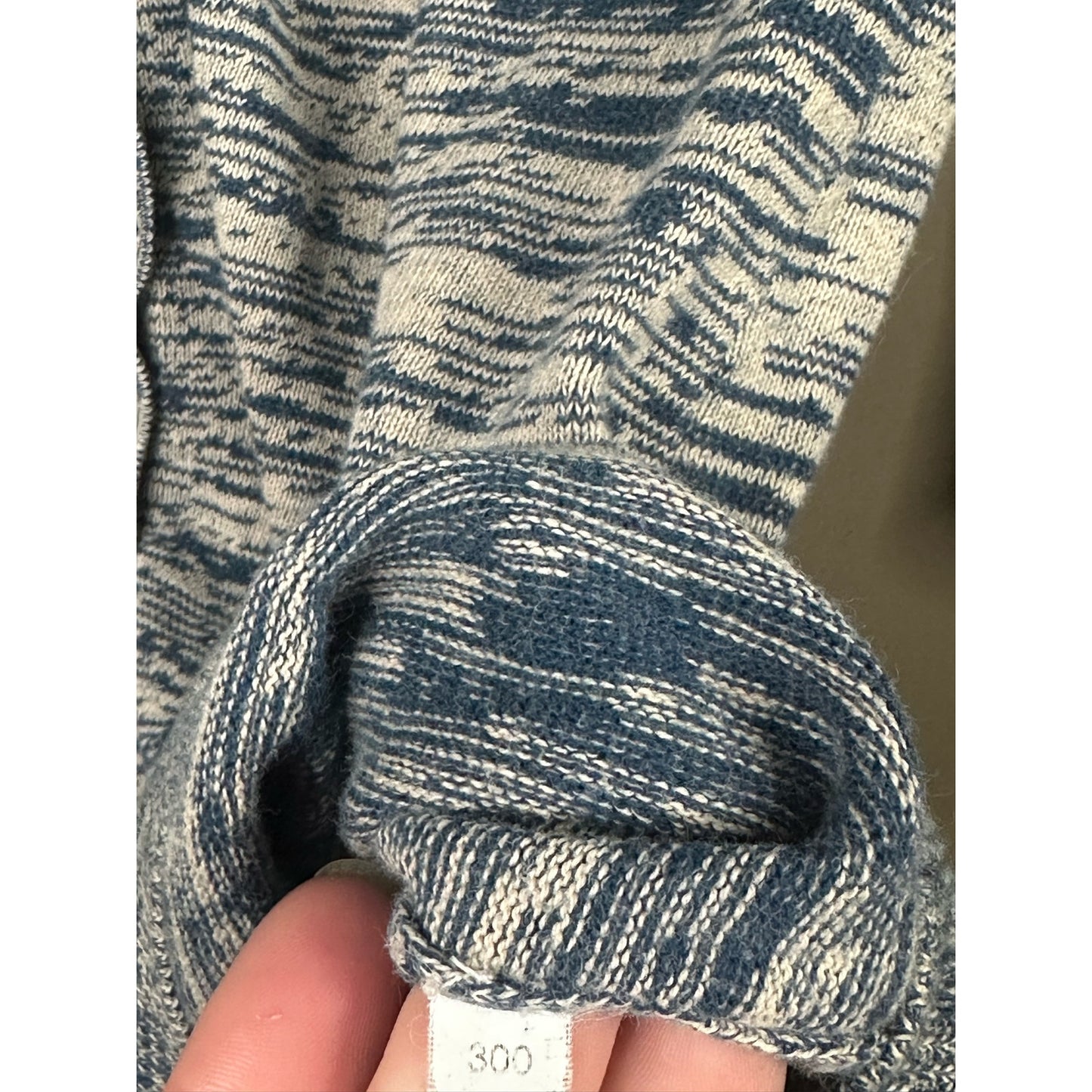 Boutique Bella Bird Blue Grey Button Up Open Front Cardigan Size Medium