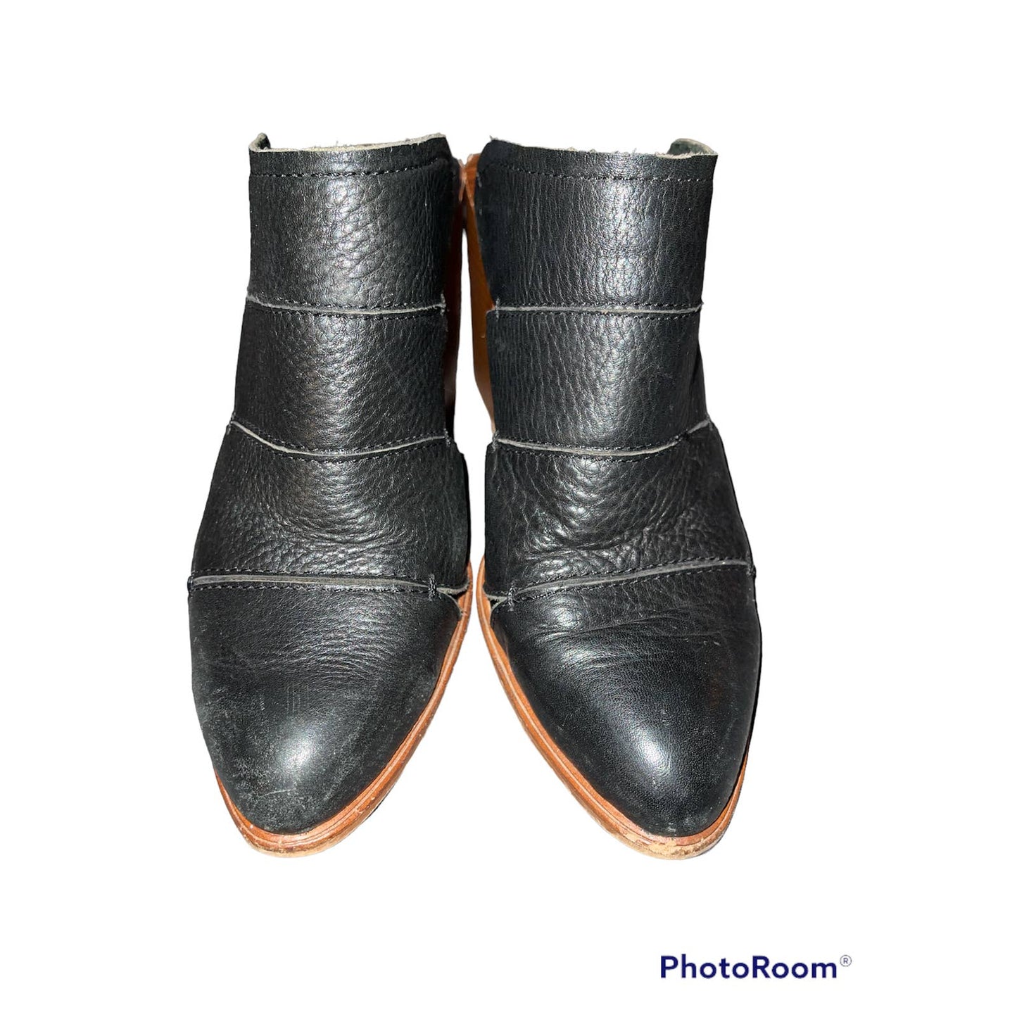 Dolce Vita Makeo Mule Black Brown Leather Pumps Size 6.5