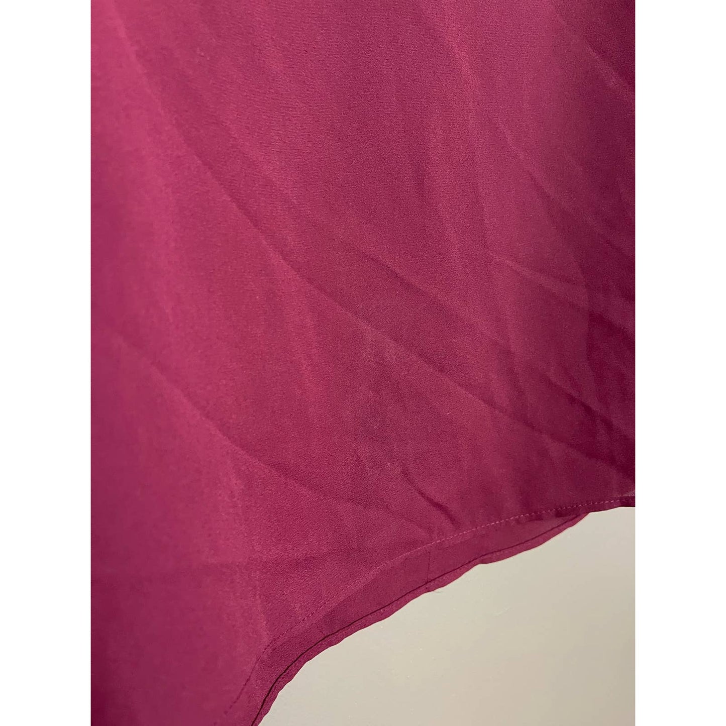 Alfani Maroon Purple Long Bell Sleeve V Neck Blouse Size 2