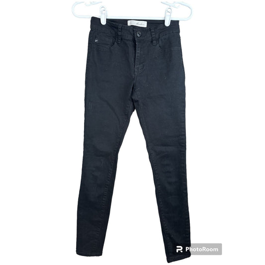 Kancan Black Mid Rise Skinny Signature Denim Jeans Size 0