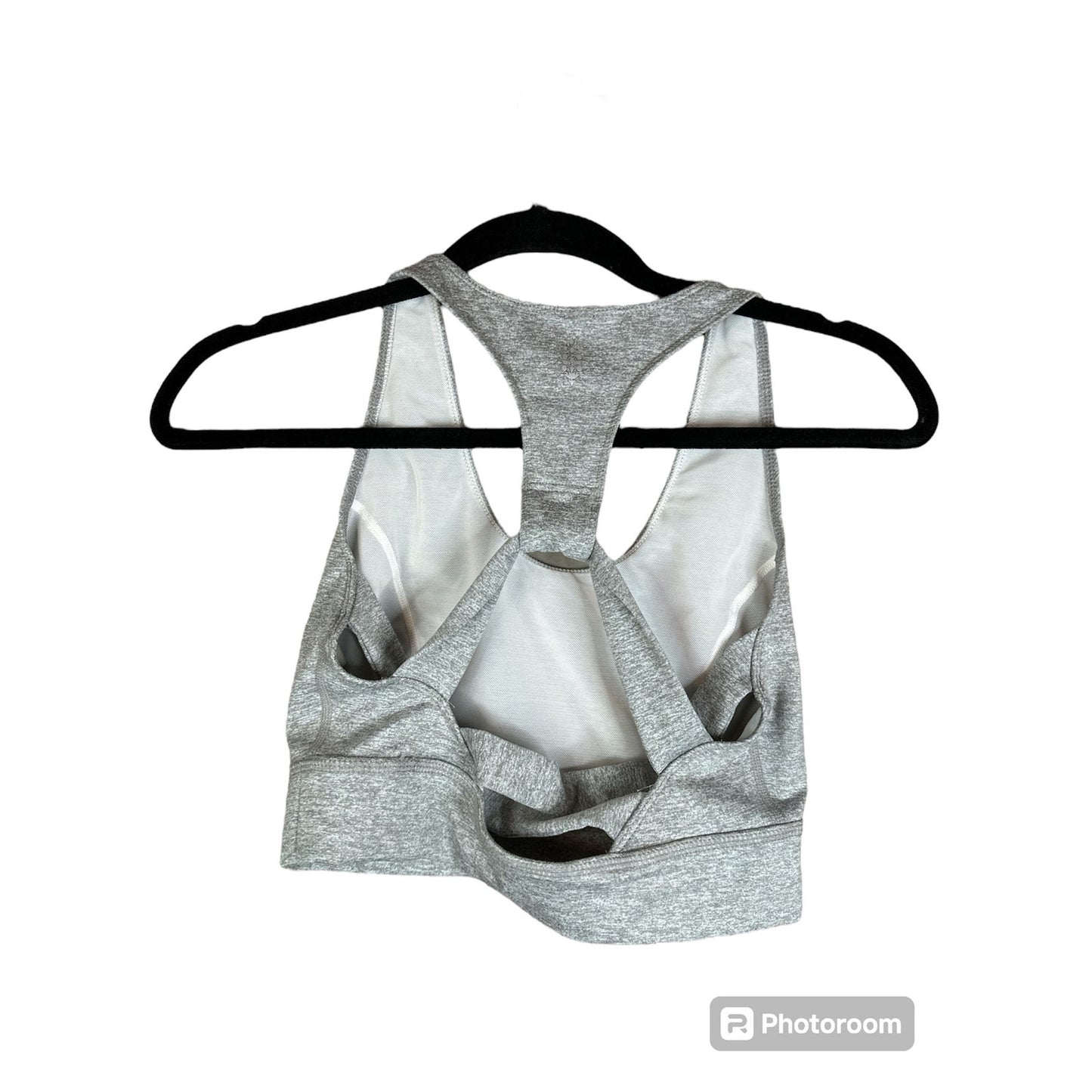 Free People Movement Grey Sports Bra Light Synergy Yoga Crop Top Size Small