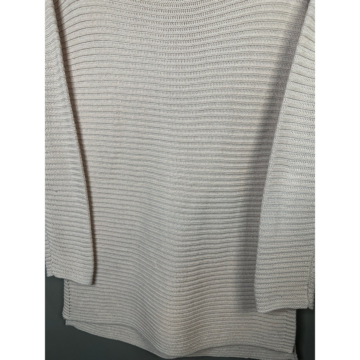 Vince Camuto Long Sleeve Scoop Neck Tan Oversized Pull Over Sweater Size Small
