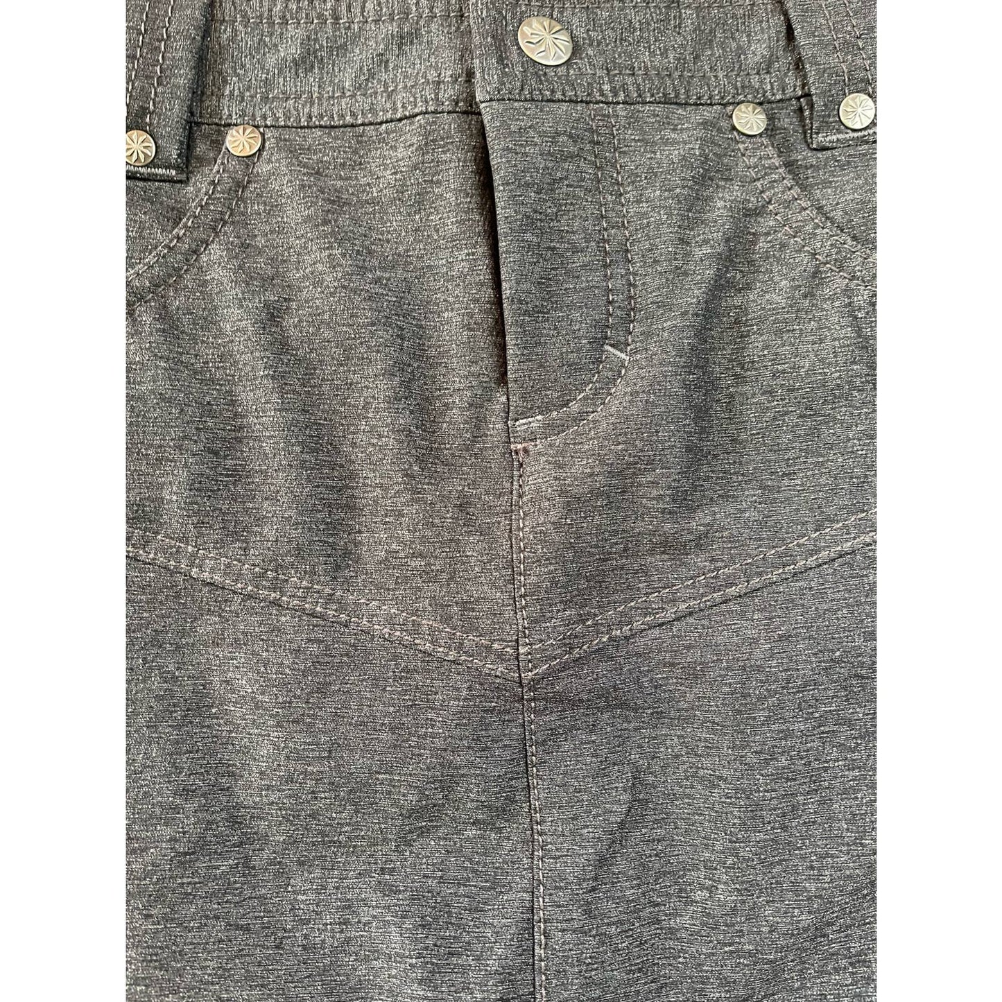 Athleta Take A Hike Button Down Skirt Grey Size 2P