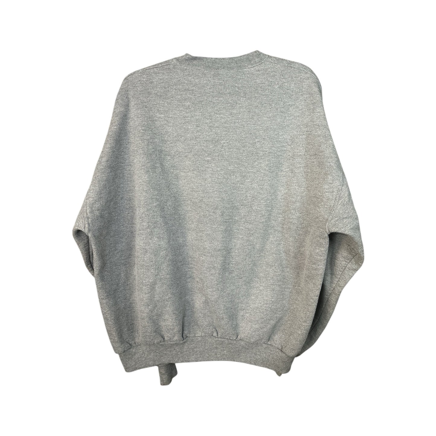 Vintage Jerzees Grey Blue Graphic ‘Chicago’ Long Sleeves Sweatshirt Size XL