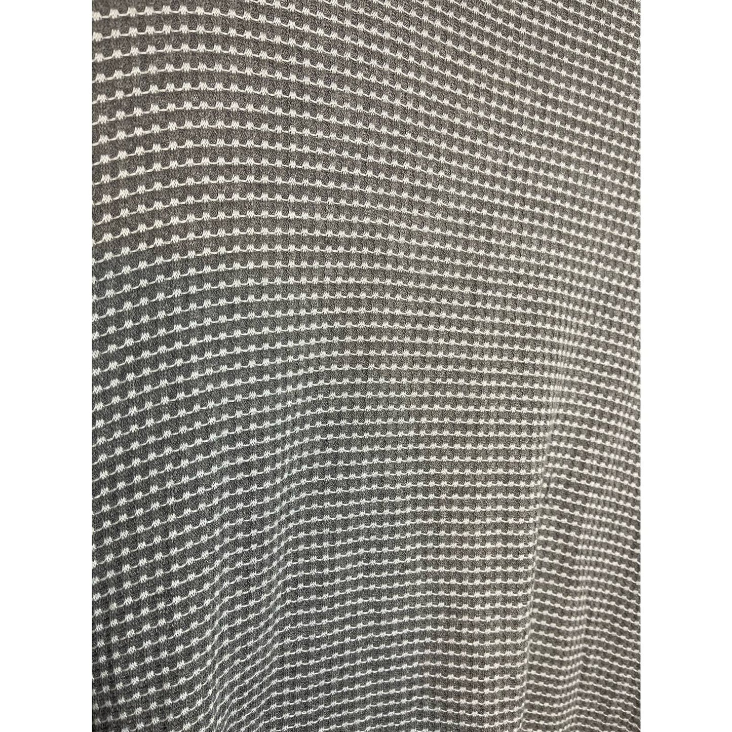 Cable & Gauge Short Sleeve Grey White Tunic Blouse Size 1X