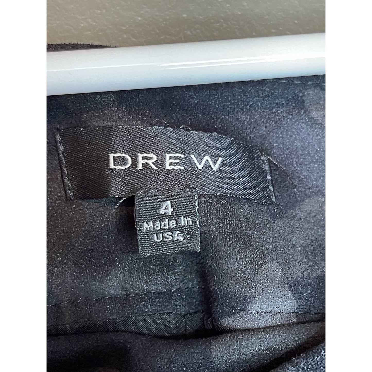 Drew Camouflage Black Grey Suede Zip Up Skirt Size 4