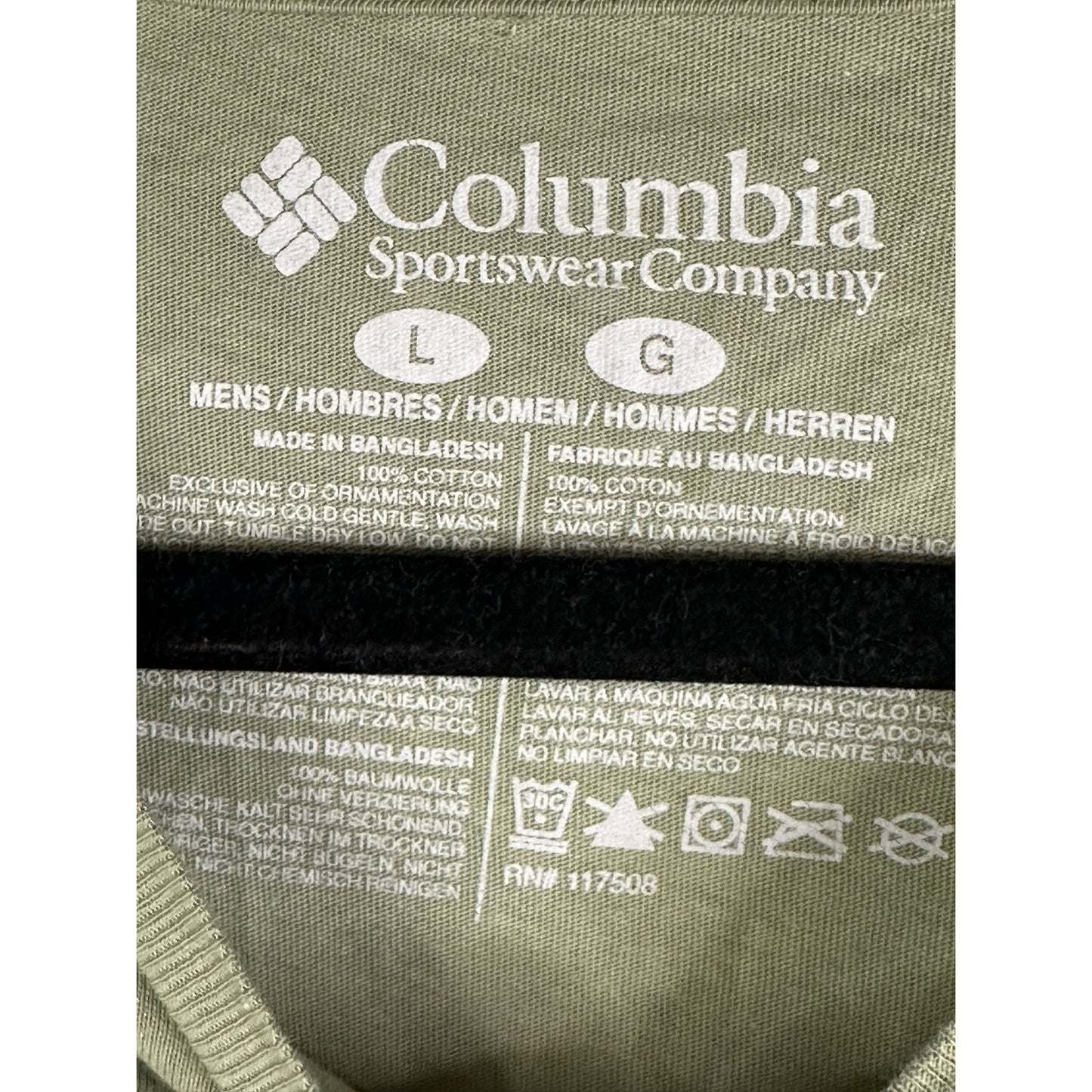 Columbia PFG Santa Claus Fishing Short Sleeve Light Green T-Shirt Size Large