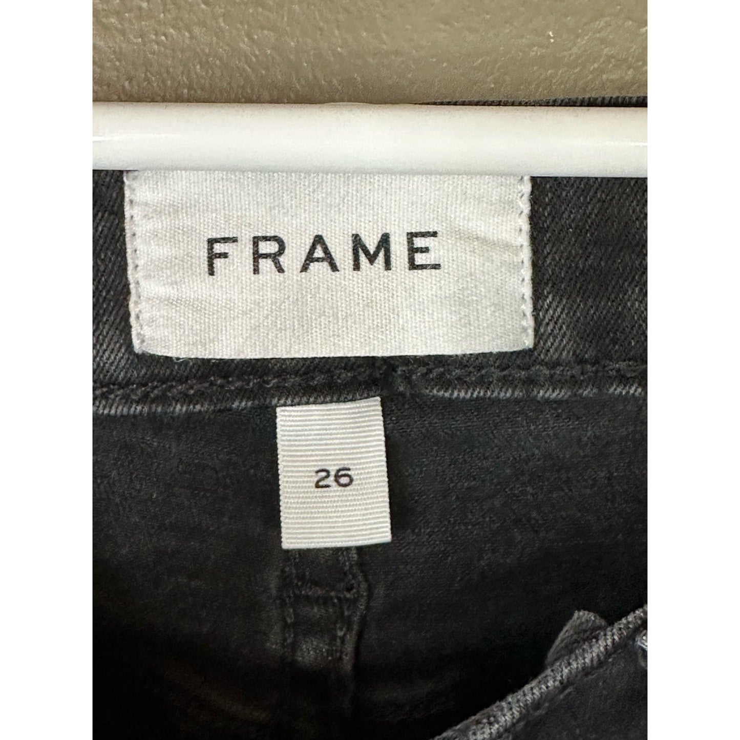 Frame Black Double Snap Fly ‘Le High Skinny’ High Rise Jeans Size 26