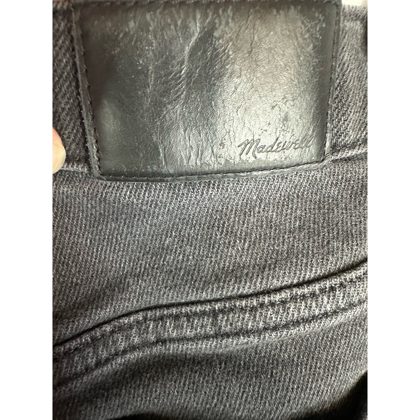 Madewell Black 10” High Rise High Waisted Skinny Jeans in Starkey Wash Size 26