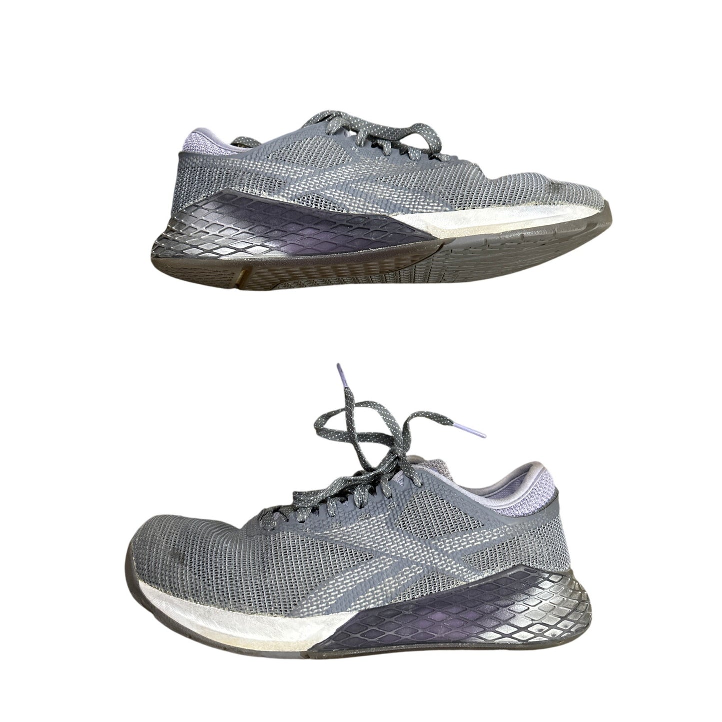 Reebok Women’s Nano 9 Cross Trainer Lace Up Grey Running Tennis Shoe Size 9