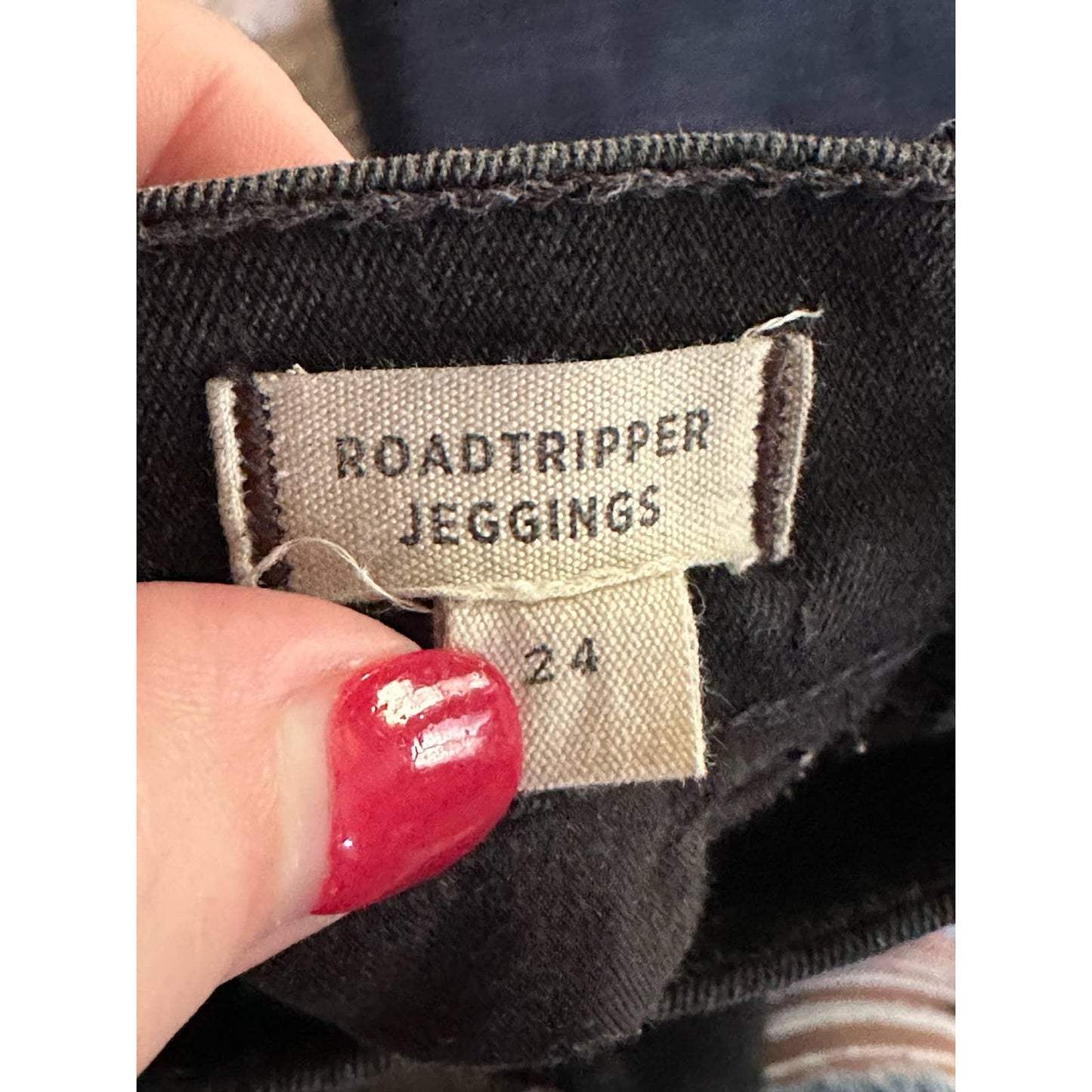 Madewell Roadtripper Jeggings Black Skinny Jeans Size 24