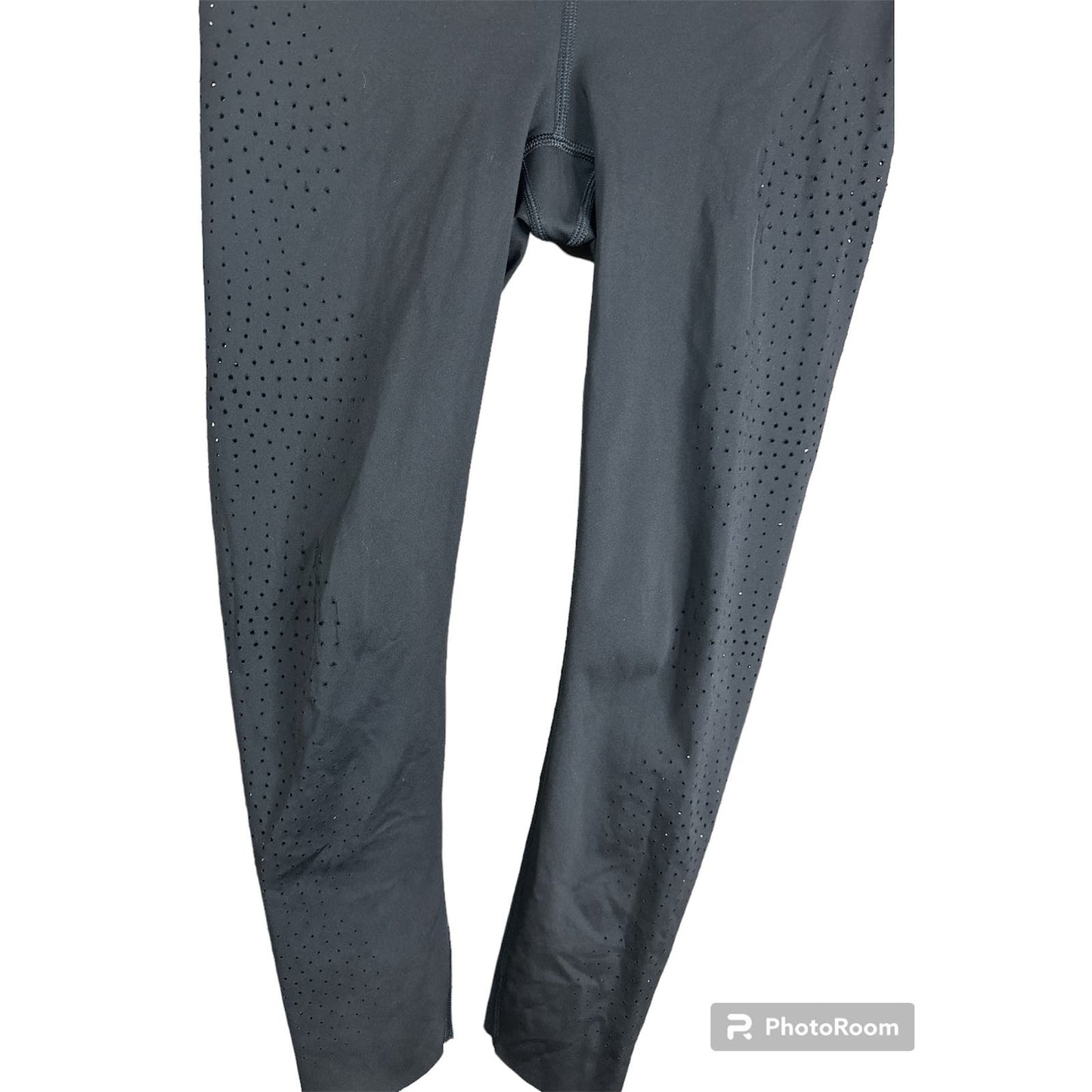 Athleta Black Keyhole Detail Crop Capri Leggings Size XS