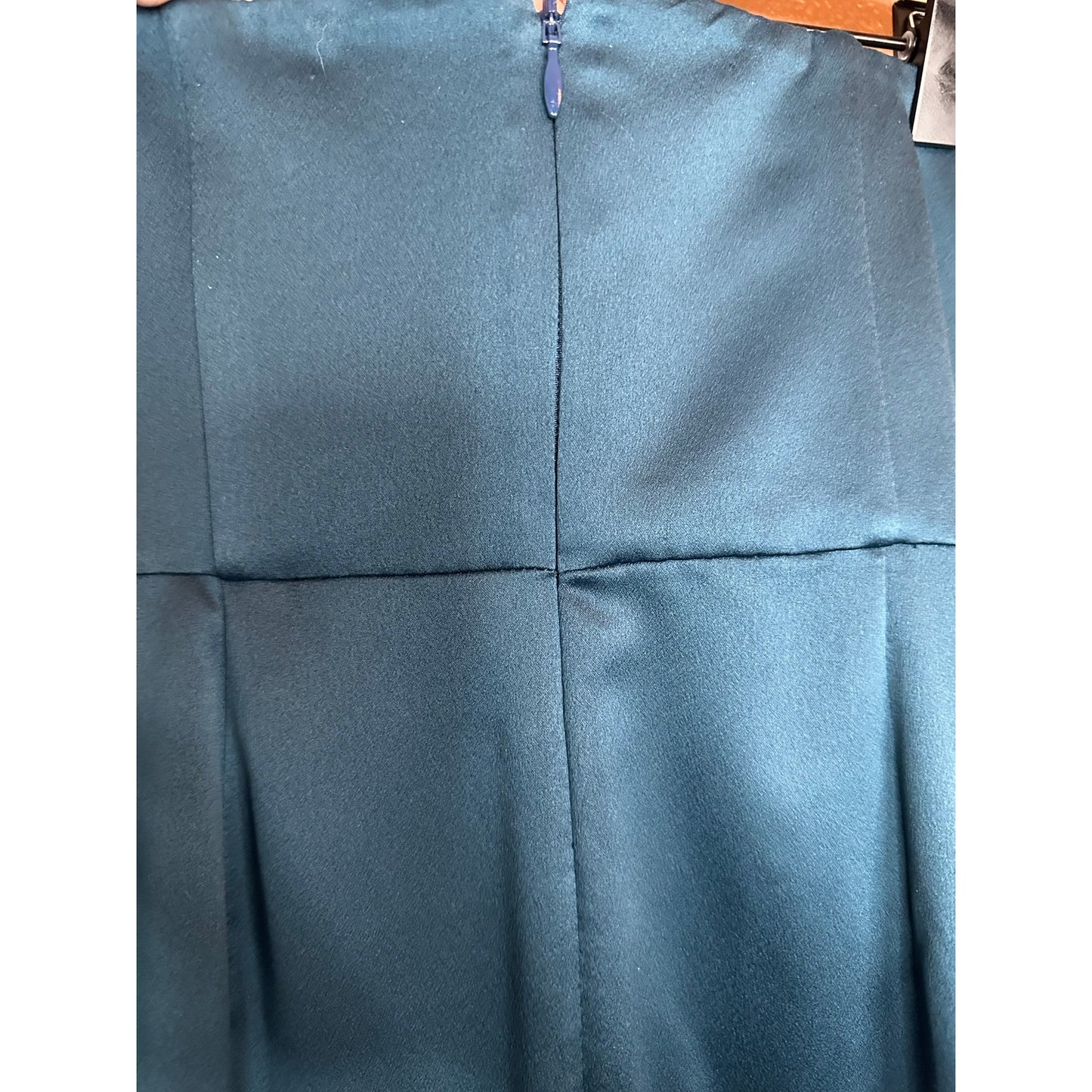 Lovers + Friends 'Melina Midi' Strapless Turquise Slit Bodycon Dress Size XS
