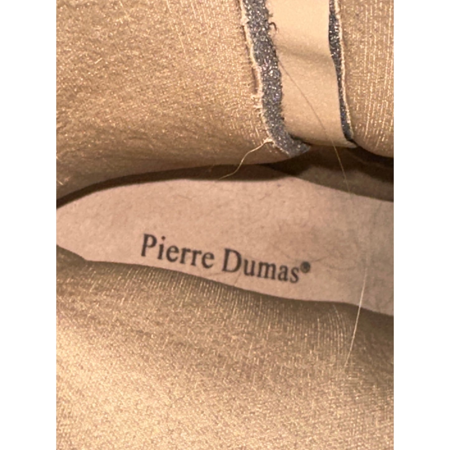 Women’s Pierre Dumas Rhinestone Tan Western Zip Up Heeled Mid Calf Boots Size 11