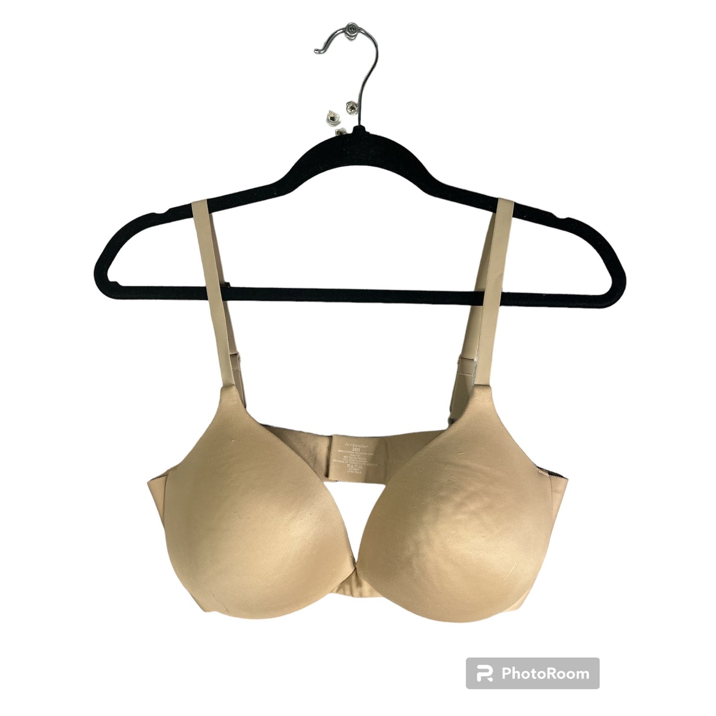 Ambrielle Nude Beige Buttery Soft Underwire Bra Size 38D