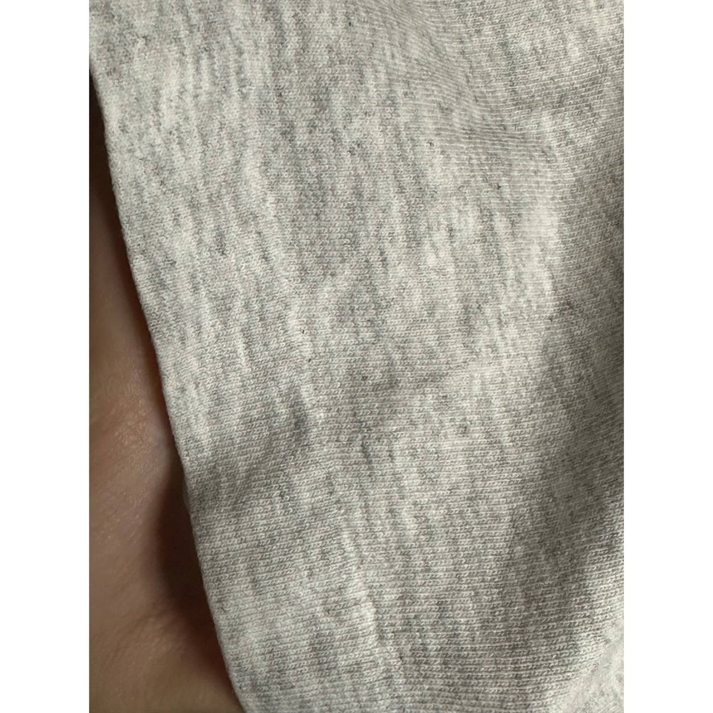 Vintage Reebok Single Stitch Heathered Grey White Embroidered Logo Size Medium