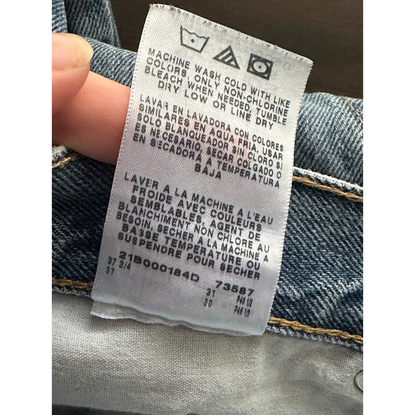Men’s Wrangler’s 'Five Star Premium Regular Fit' Blue Jean Denim Size 36x30