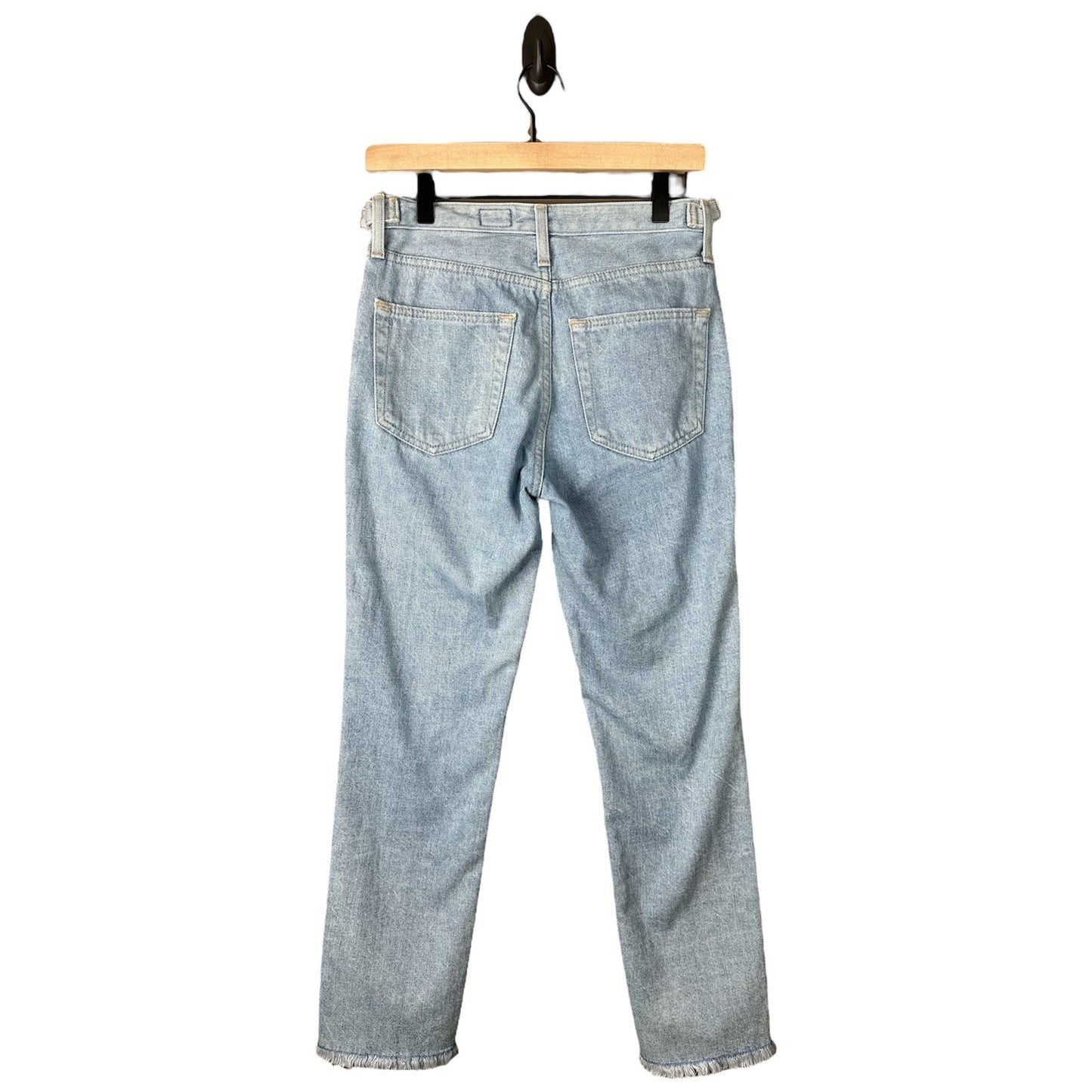 Adriano Goldschmied ‘Isabelle Paneled’ Hi Rise Light Wash Straight Crop Size 26
