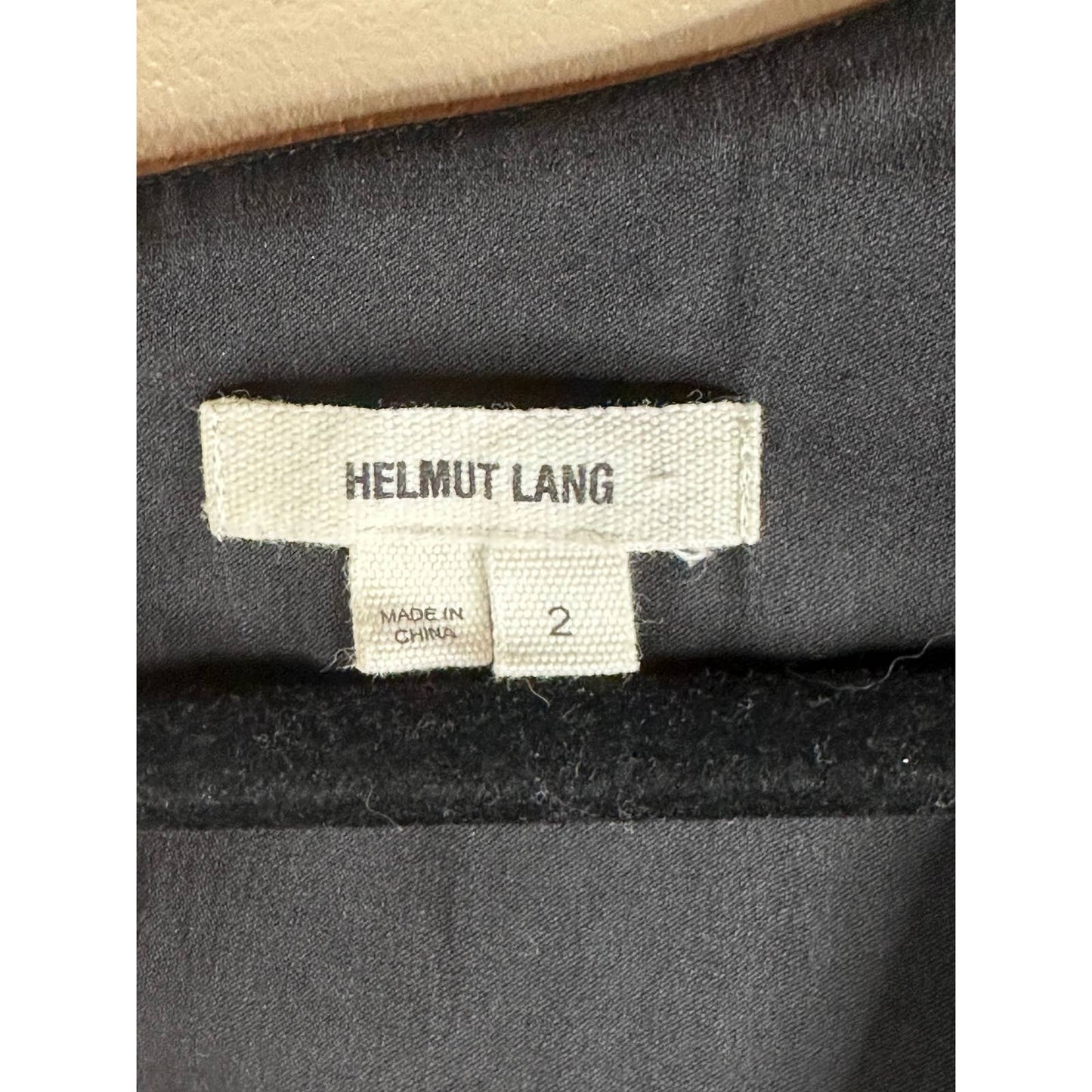 Helmut Lang Black Light Grey Half Sleeves Fitted Criss-Cross Dress Size 2
