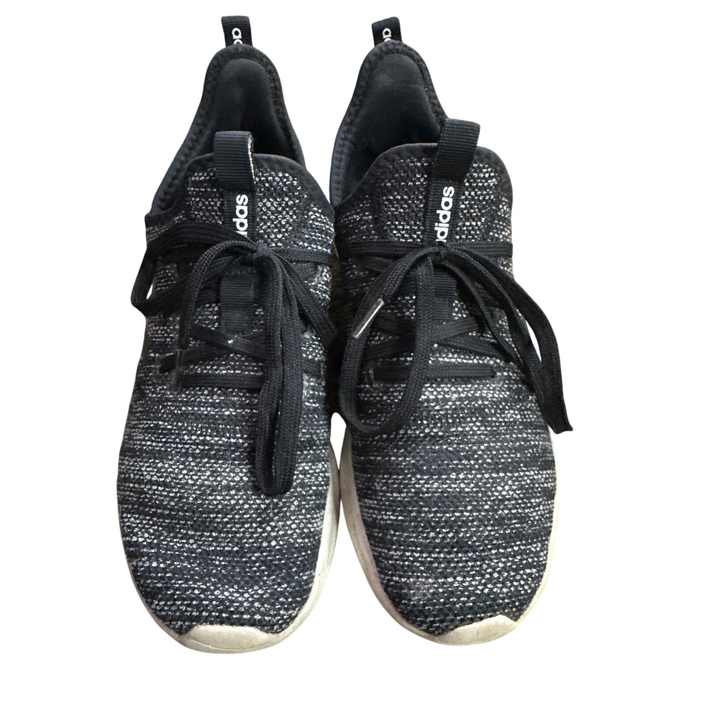 Women’s Adidas Black White Lace Up CloudFoam Pure 2.0 Athletic Shoe Size 9