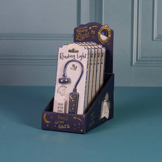 Moon & Stars Book Lover's Dimmable Reading Light Clip On Book Light
