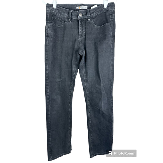 Vintage Lee Black Perfect Fit Straight Leg Jeans Size 6 SHORT