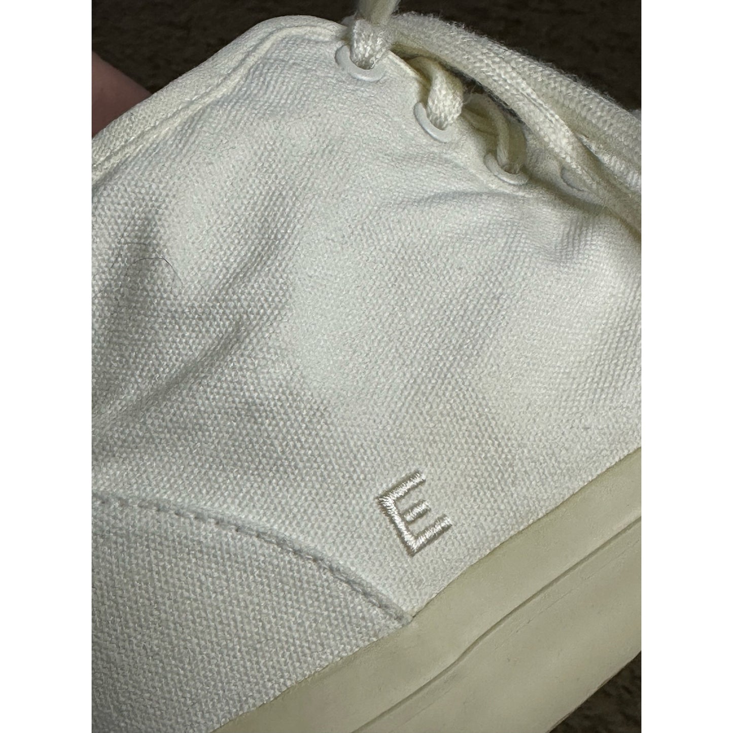 Everlane White Canvas High Tops Lace Up Sneakers Size Women’s 8